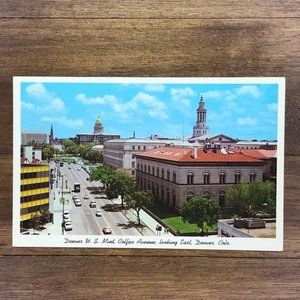 Vintage Denver Colorado Downtown Souvenir Postcard